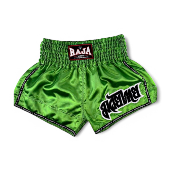 RAJA ラジャ キックパンツ ムエタイ ショーツ RTB29-4 RAJA MuayThai Shorts (Green) グリーン